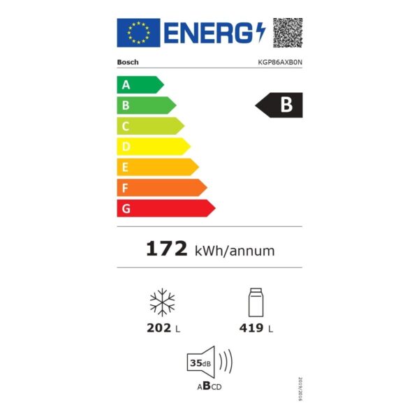 Bosch KGP86AXB0N B Enerji Sınıfı 621 Lt No Frost Buzdolabı Siyah Inox