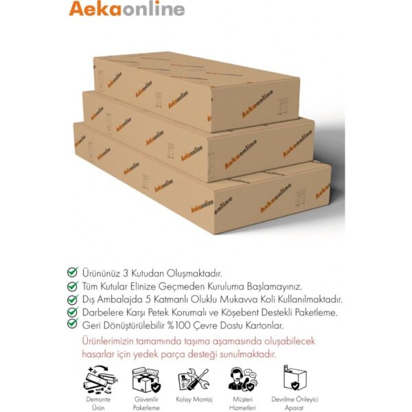 AE-4001 Zambak Sürgülü Dolap Çok Raflı Çekmeceli Askılı Çam Kasalı (Beyaz-Beyaz Kapaklı) Gardırop