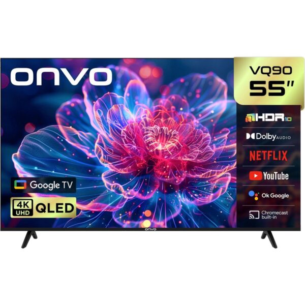 Onvo 50VQ90F3UA 50” 127 Ekran Uydu Alıcılı 4K Ultra HD Google Smart QLED TV
