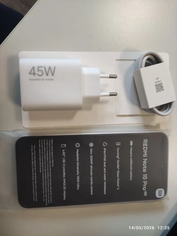 REDMI Note 15 Pro 5G 256 GB 8 GB Ram (Xiaomi Türkiye Garantili) Titanyum Gri