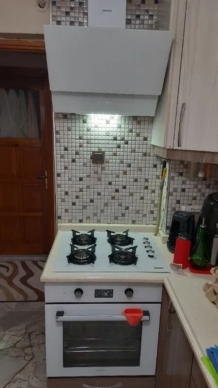 Kumtel Siyah Cam Digital / Dokunmatik Ankastre Set – 8 Prog