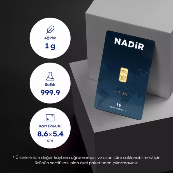 1 Gram Külçe Altın (24 Ayar 999,9)